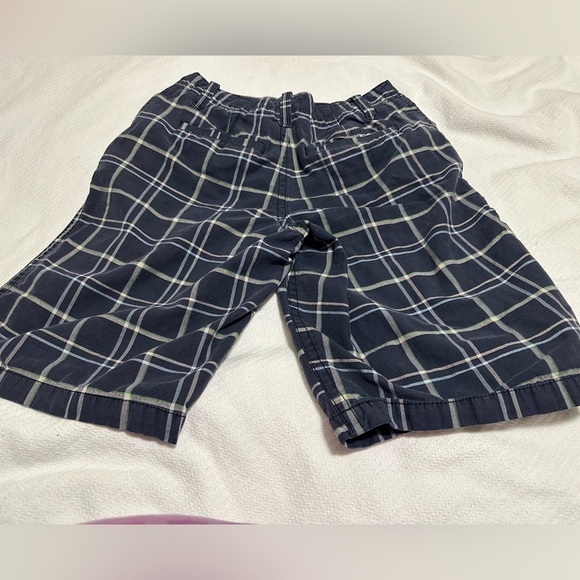 Vintage Aeropostale flat front blue plaid shorts, size 27 - Picture 5 of 6